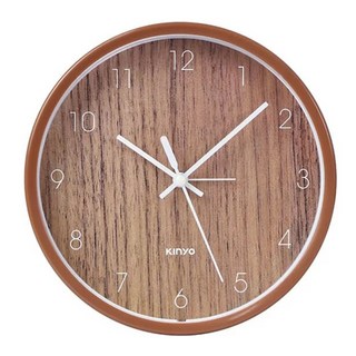Kinyo 簡約木紋桌掛兩用鐘 ACK-7108