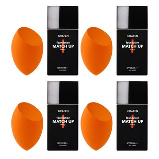 GRAFEN 男士粉底液 40ml+美妝蛋, 21 Ivory, 4組