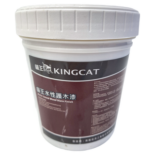 KINGCAT 貓王油漆 水性護木漆，一公升, 1桶