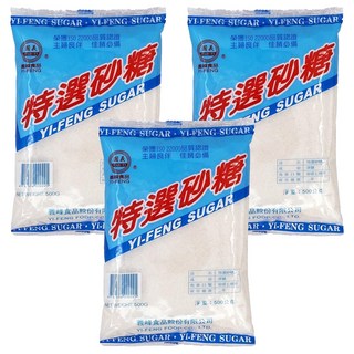 義峰食品 特選砂糖, 500g, 3包