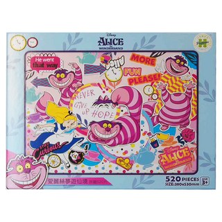 HUNDRED PICTURES 百耘圖 Alice In Wonderland 拼圖 520片 380x530mm, 愛麗絲夢遊仙境 2, 1盒