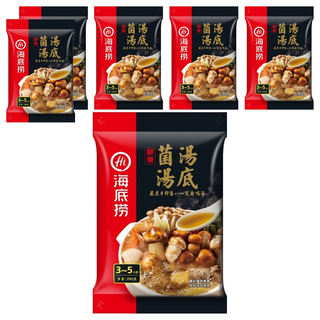海底撈 鮮香菌湯鍋底 嚴選牛肝菌 3~5人份, 150g, 6包
