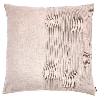 HOLA 和樂家居 查莉壓線百摺抱枕 1.2kg, 卵石灰