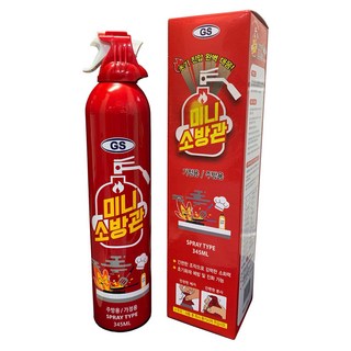 지에스켐 미니소방관, 345ml, 1개, 345ml, 혼합색상