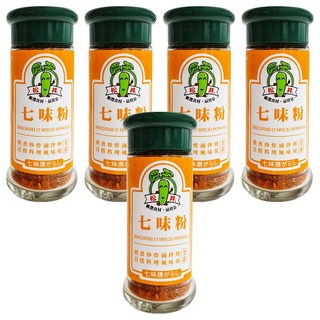 松井 七味唐辛子粉 台灣產, 25g, 5瓶