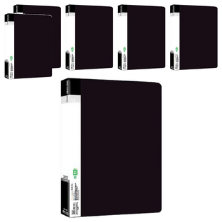 珠友文化 A4粉彩資料本, 黑色, 6本