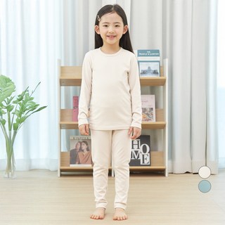 아동용 웜업 소프트 보온 내의 상하의 세트