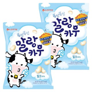 LOTTE 樂天 Malang Cow 軟綿綿牛奶糖, 158g, 2包