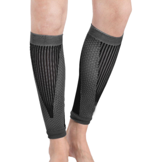 AOLIKES 奧力克斯 小腿壓力襪, 跑步 籃球 足球適用, M號, 黑色, 2雙