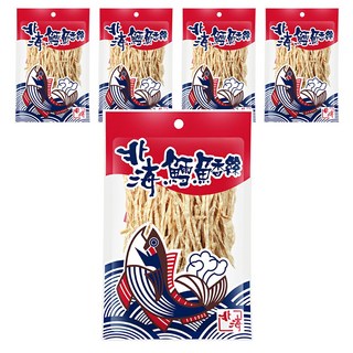 北海 鱈魚香絲, 51g, 5包