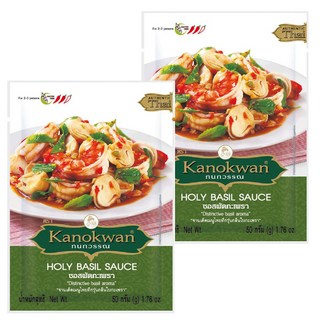 Kanokwan 打拋羅勒醬, 50g, 2包