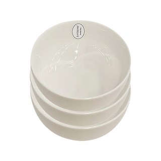 JUST HOME 新骨瓷6吋麵碗, 白色, 15.2 x 6.8cm x 3個, 1組