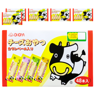 OHGIYA 扇屋 鱈魚起司條，風味濃郁，方便攜帶，美味零食, 115.2g, 6盒
