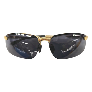 Quinta UV400偏光太陽眼鏡 經典運動款 防爆防眩光還原真實色彩 QT3043, 金框, 13.2 x 14.5cm