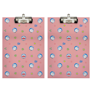 Lihwei 力韋 哆啦A夢板夾A4 附筆夾 23 x 32cm, 粉色, 2個