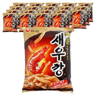 농심 매운새우깡, 90g, 20개