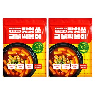 Masiso 湯式辣炒年糕 原味 3人份, 600g, 2個