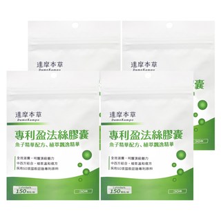 達摩本草 專利盈法絲膠囊, 30顆, 0.4g, 4包