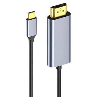 Neon 台灣霓虹 4K x 2K Type-C 轉 HDMI 轉接線, 鍍金接頭, 鋁合金外殼, 傳輸速率 10Gbps, 線長約1.8米, ECH2, 1條