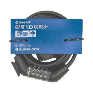 GIANT 捷安特 Flex Combo+ 號碼鎖, 8x1800mm SURELOCK, 1個