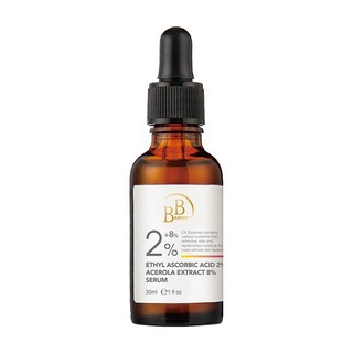 BB AMINO 科研 2%乙基C + 8%西印度櫻桃精華, 亮白嫩膚精華 30ml, 1瓶