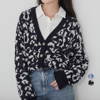 CARET 女款豹紋圖案毛衣