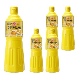 OTTOGI 不倒翁 蜂蜜黃芥末醬, 1.05kg, 5瓶