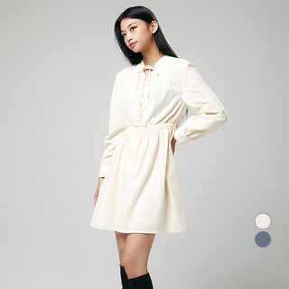 MIXXO 女款燈芯絨迷你連身裙, (64號)乳白色