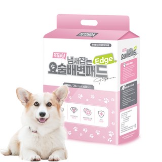 페츠모아 냄새잡는 요술 강아지 배변패드 엣지 레몬향, 50개입, 1개