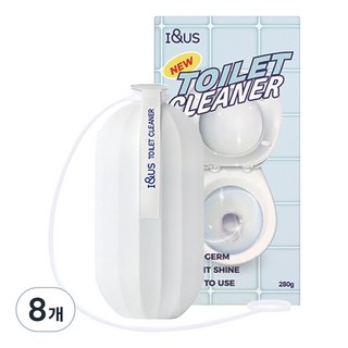 I&US 大容量自動馬桶清潔劑, 8個, 280g