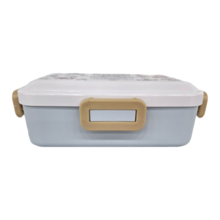 Skater 百科良品 日本製 哆啦A夢 夢想起飛 便當盒 保鮮餐盒 抗菌加工Ag+ 日本境內版 18.6 x 10.8 x 6.2cm 530ml 171g, 多拉A夢 藍色 + 棕色 + 白色, 1個