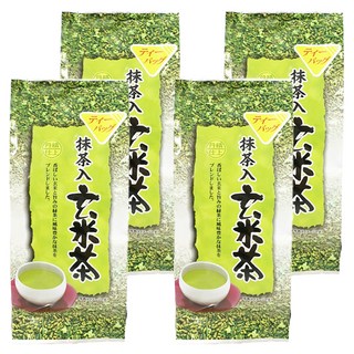 藤二 嚴選抹茶玄米茶, 日本產綠茶與玄米, 茶包, 4g, 20包, 4袋