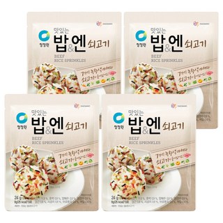 청정원 맛있는밥&엔 쇠고기, 24g, 4개
