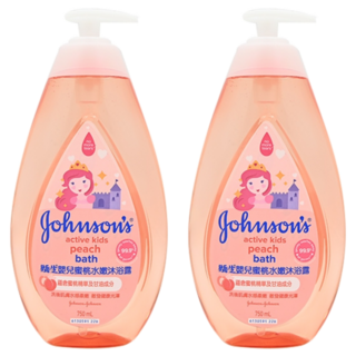 嬌生嬰兒蜜桃水嫩沐浴露 深層滋養 全面保護 溫和配方, 750ml, 2瓶