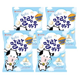LOTTE 樂天 Malang Cow 軟綿綿牛奶糖, 158g, 4包