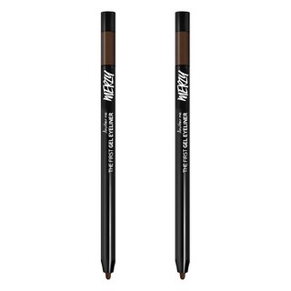 MERZY The First 防水眼線膠筆 乳霜質地 附削筆器, G2 深棕色, 2支