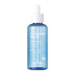 TONYMOLY Wonder 玻尿酸保濕安瓶，含8重玻尿酸，深層補水，植物性舒緩配方，不黏膩, 100ml, 1瓶