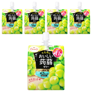 Tarami 達樂美 吸果凍 白葡萄口味, 150g, 5包