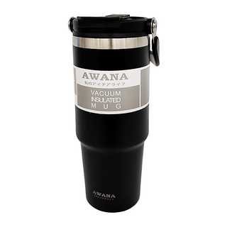 AWANA 達利手提保溫杯 AD-900, 黑色, 900ml, 1個