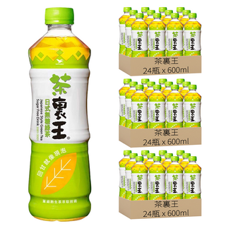 茶裏王 日式無糖綠茶, 600ml, 72瓶
