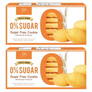 玉民 蕎麥杏仁無糖餅 清爽美味健康, 80g, 2盒