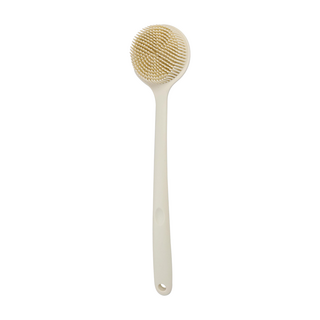 生活共感 矽膠雙面柔軟沐浴刷, 1個, 1入, Ivory