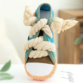 퍼피드림 강아지 터그놀이 신발 장난감 10020, 블루, 1개