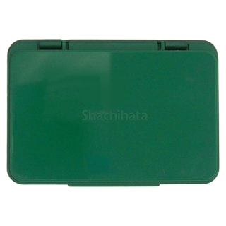Shachihata 寫吉達 油性印台, 綠色, 1個