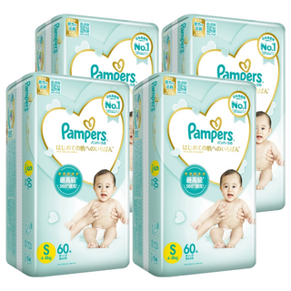Pampers 幫寶適 台灣公司貨 一級幫黏貼型尿布 4~8kg, S, 240片