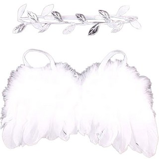 베베킷 아기 셀프촬영소품 200일 100일 50일, 월계수 + 천사날개, 1세트