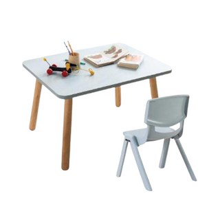 리바트 꼼므 800 아이책상 + 의자 세트 방문설치, 블루(책상), 블루(의자)