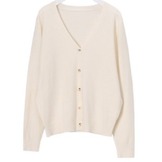 女性用頂級美麗諾羊毛柔軟彈性針織開襟衫