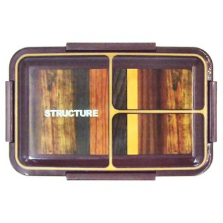 Skater 元素木紋風 保鮮便當盒 餐盒 辦公旅行通用 抗菌加工Ag+, 木紋, 1個