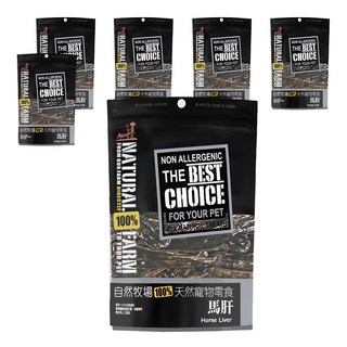NATURAL FARM 自然牧場 紐西蘭天然零食 馬肝 無人工色素或香料 無過敏原, 6包, 50g